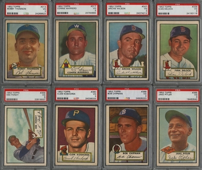 1952 Topps "High Numbers" PSA VG 3 Collection (15 Different)